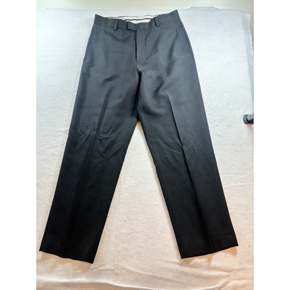 Michael Brandon Men's 32x29 Black Dress Pants Flat Front Trousers